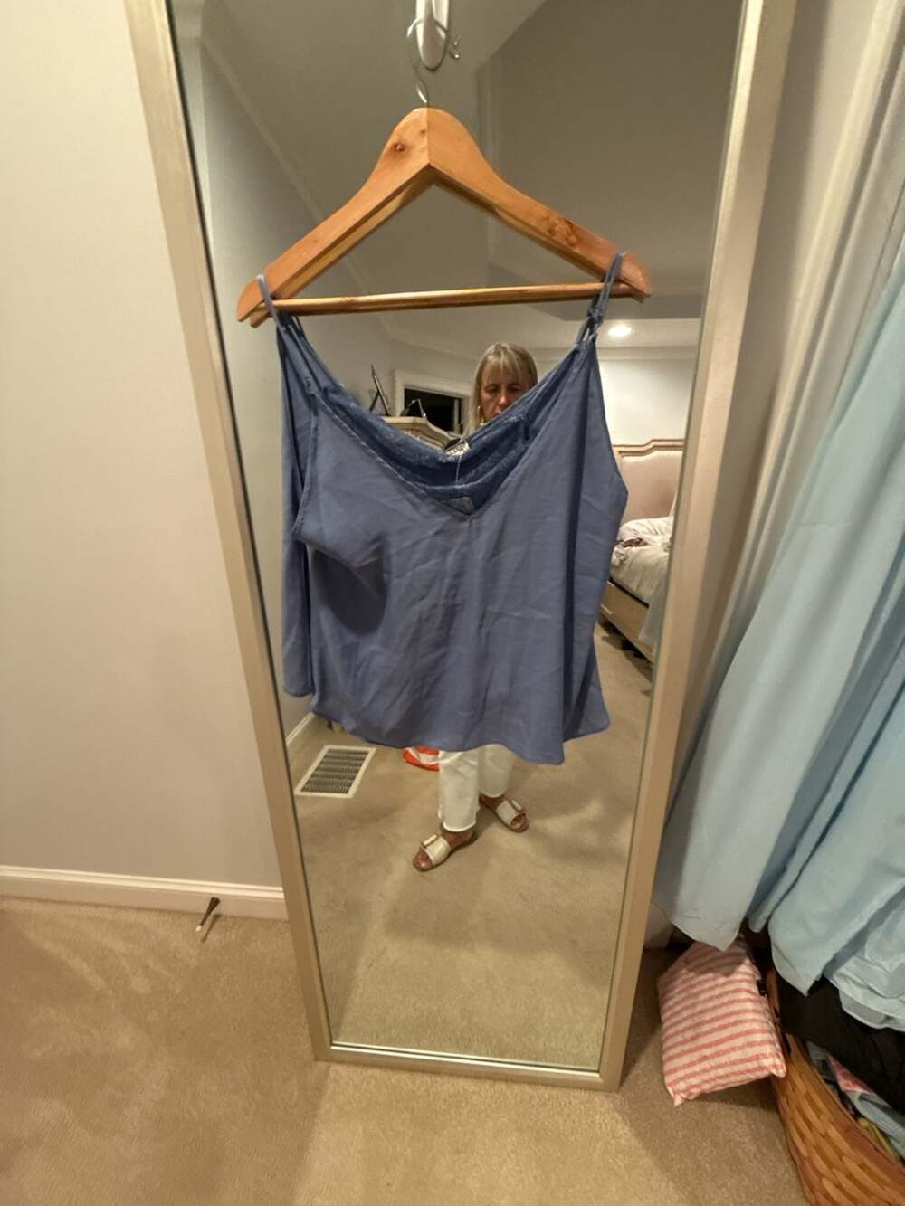 Free People Intimately Free People Sky Blue Lace Cami